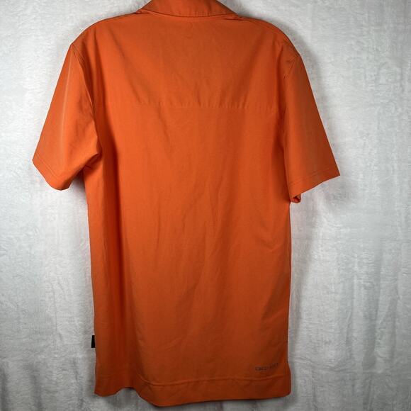Florida Gators Nike Crable Polo Mens Small Coaches Orange Snap On-Field Dri Fit - Picture 8 of 11